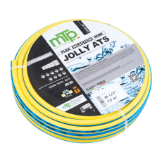 Градински маркуч MTP JOLLY , серия 313N, пет слоя, размер 1/2", ролка 15