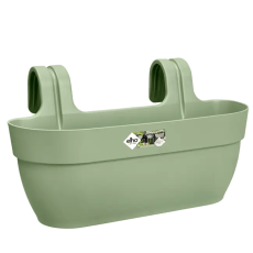 Саксия за перваз Elho, модел Vibia Campana Easy Hanger L, зелена