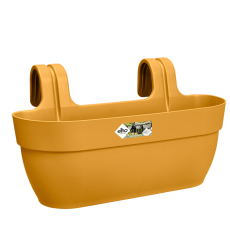 Саксия за перваз Elho, модел Vibia Campana Easy Hanger L, жълта