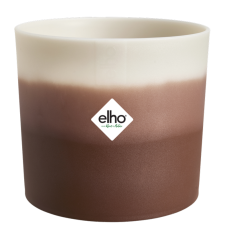 Саксия Elho, мoдел Colour Gradient Round, кафява, 14 cm