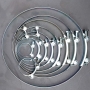 Скобa за маркуч Hydro-Tech Super, лента 18 mm до 22 mm, неръждаема, размер 30-33 mm