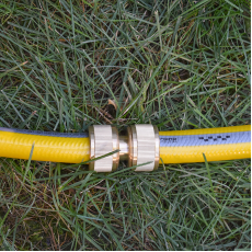 Бърза връзка за маркуч Hydro-Fix месинг, двойна